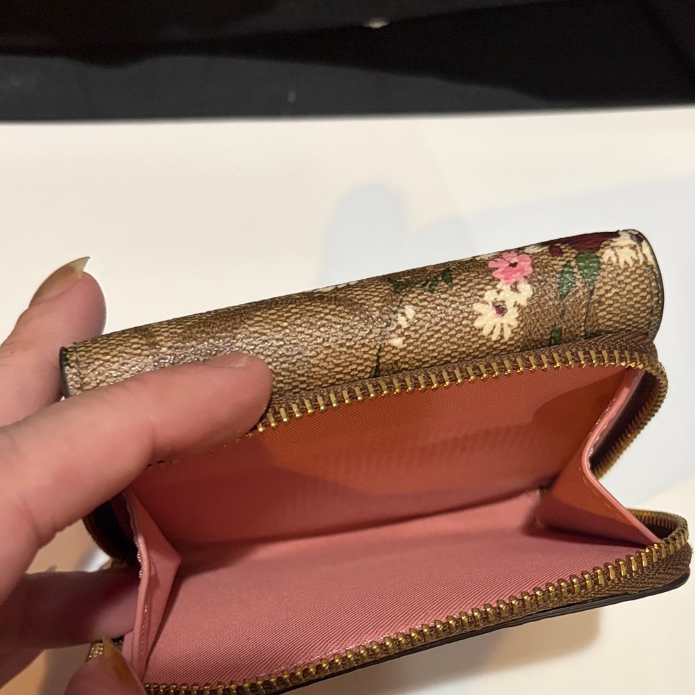 Coach Brown Floral Wallet - Picture 6 of 6